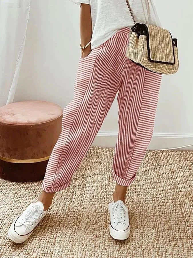 AMYNELLE | Pantaloni leggeri modellanti
