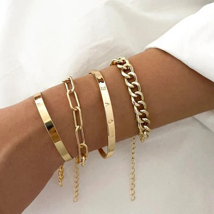 Bracelet Elan Mercer en Or Blanc Sophistiqué