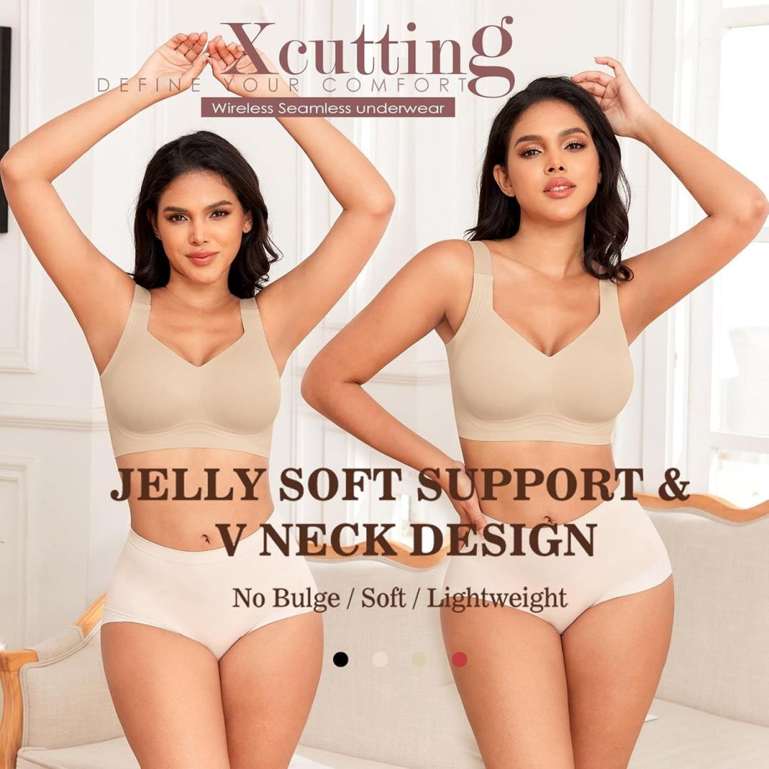 SOUTIEN-GORGE EN GEL SANS COUTURES À COUVERTURE COMPLÈTE AVEC REMONTÉE SANS ARMATURE