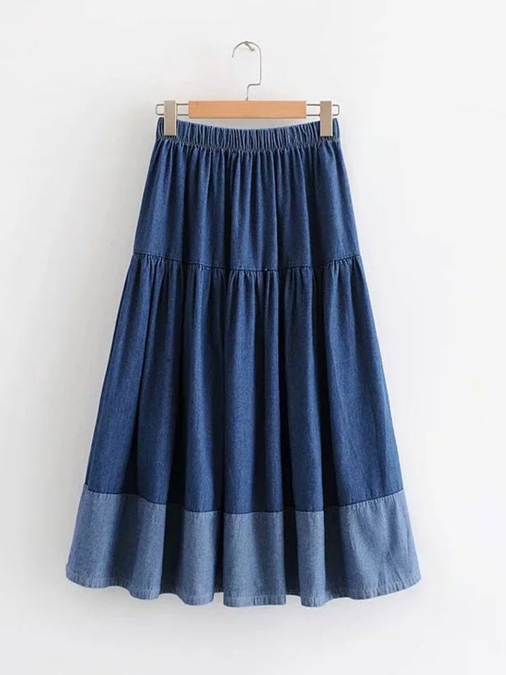 Sara | Jupe en jean avec taille élastique