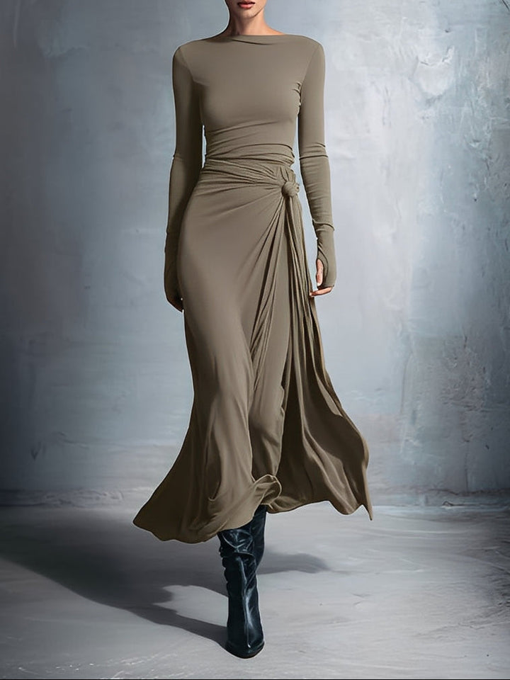 Vittoria · Robe maxi avec nœud latéral