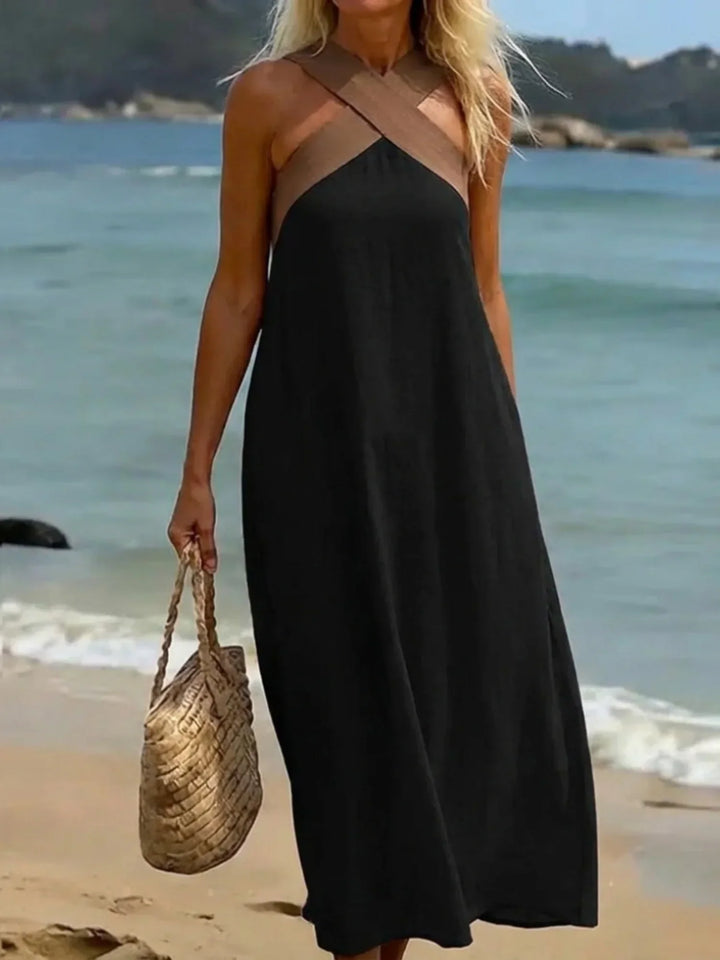 Quirine™ | Robe Maxi à Devant Enveloppé