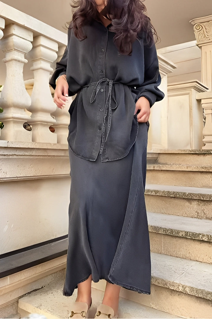 Radomira – Ensemble avec un blouse nouée