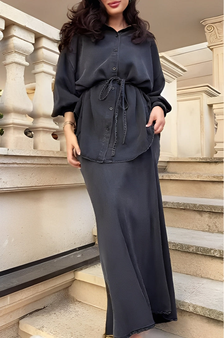 Radomira – Ensemble avec un blouse nouée