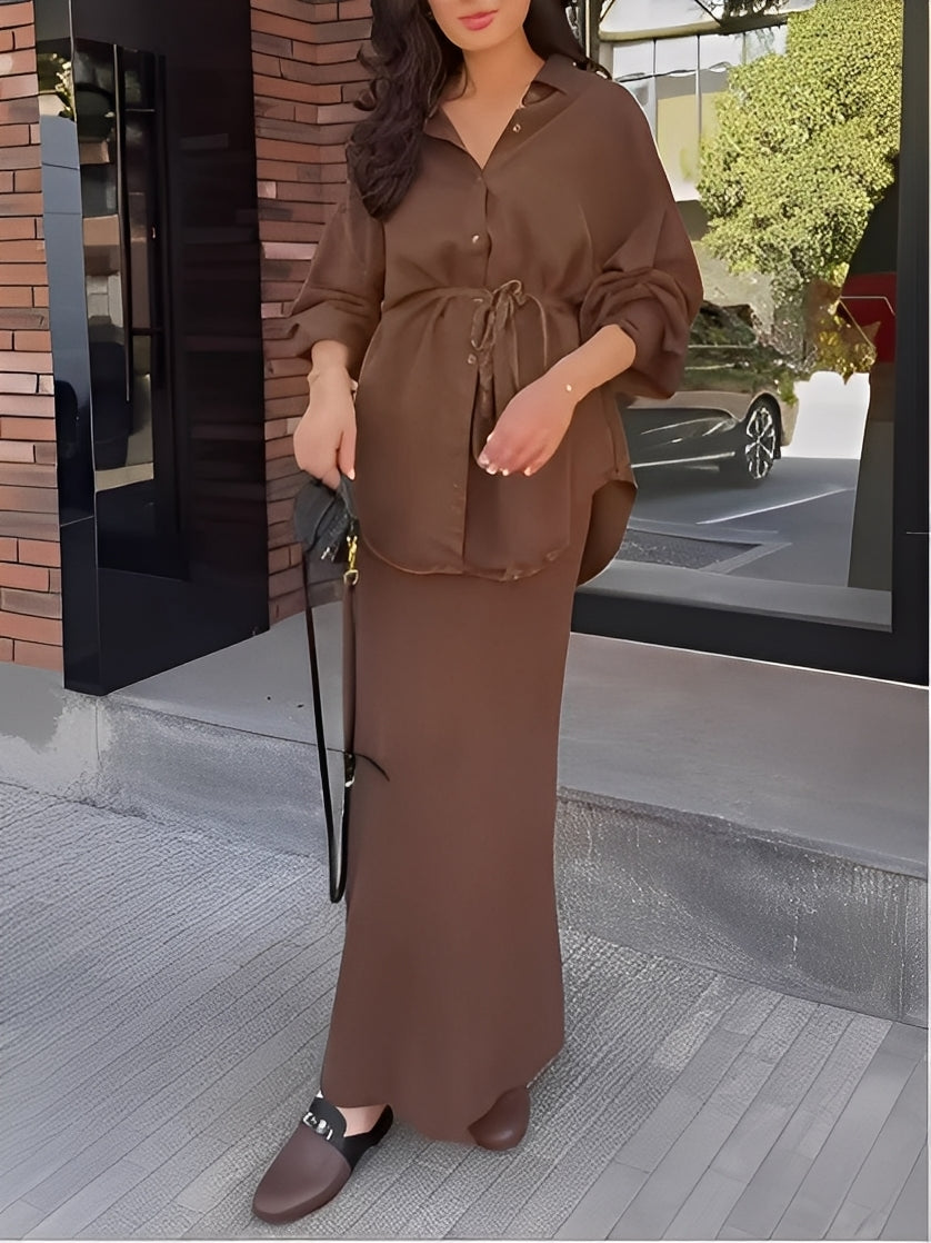 Radomira – Ensemble avec un blouse nouée