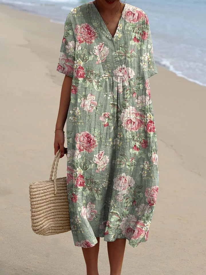 Lina - Robe Fleurie Vintage